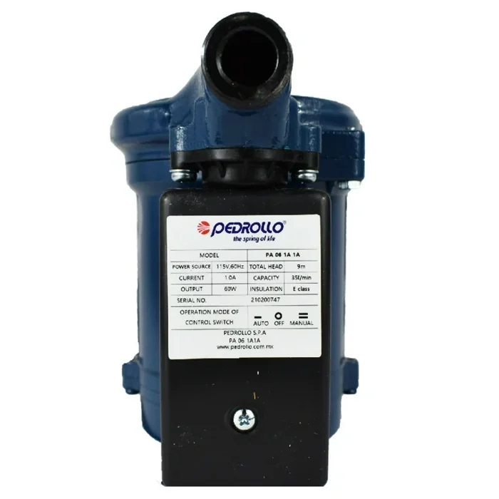 Bomba presurizadora Pedrollo PA 06 1A 1A de 60 W