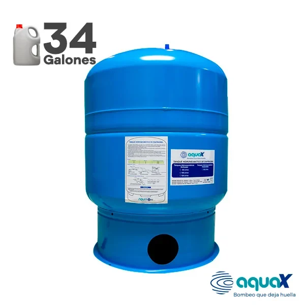 Ver Tanque hidroneumático AQUAX SPTB-130 de 34 galones